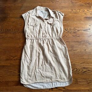 Time and Tru Beige Sleeveless Mini Dress